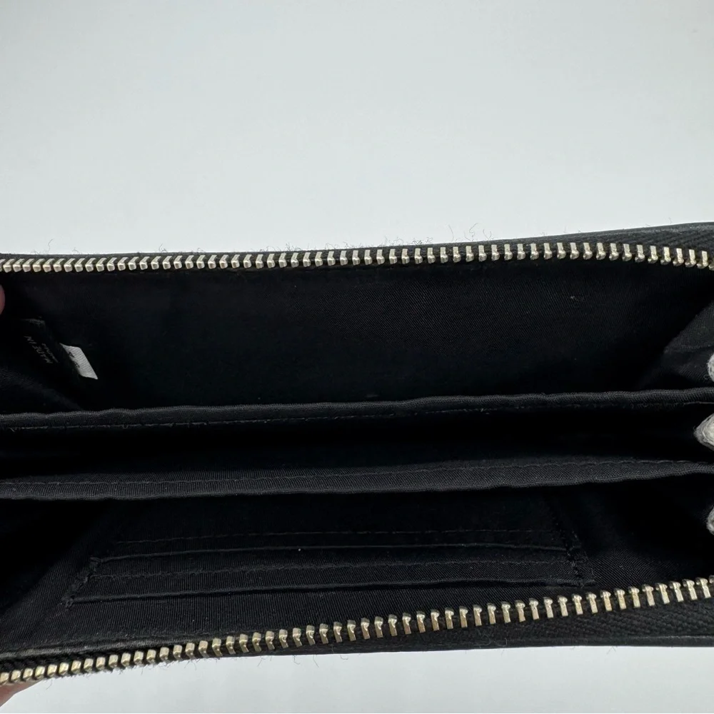 Coach Black and Gray Key Card Holder